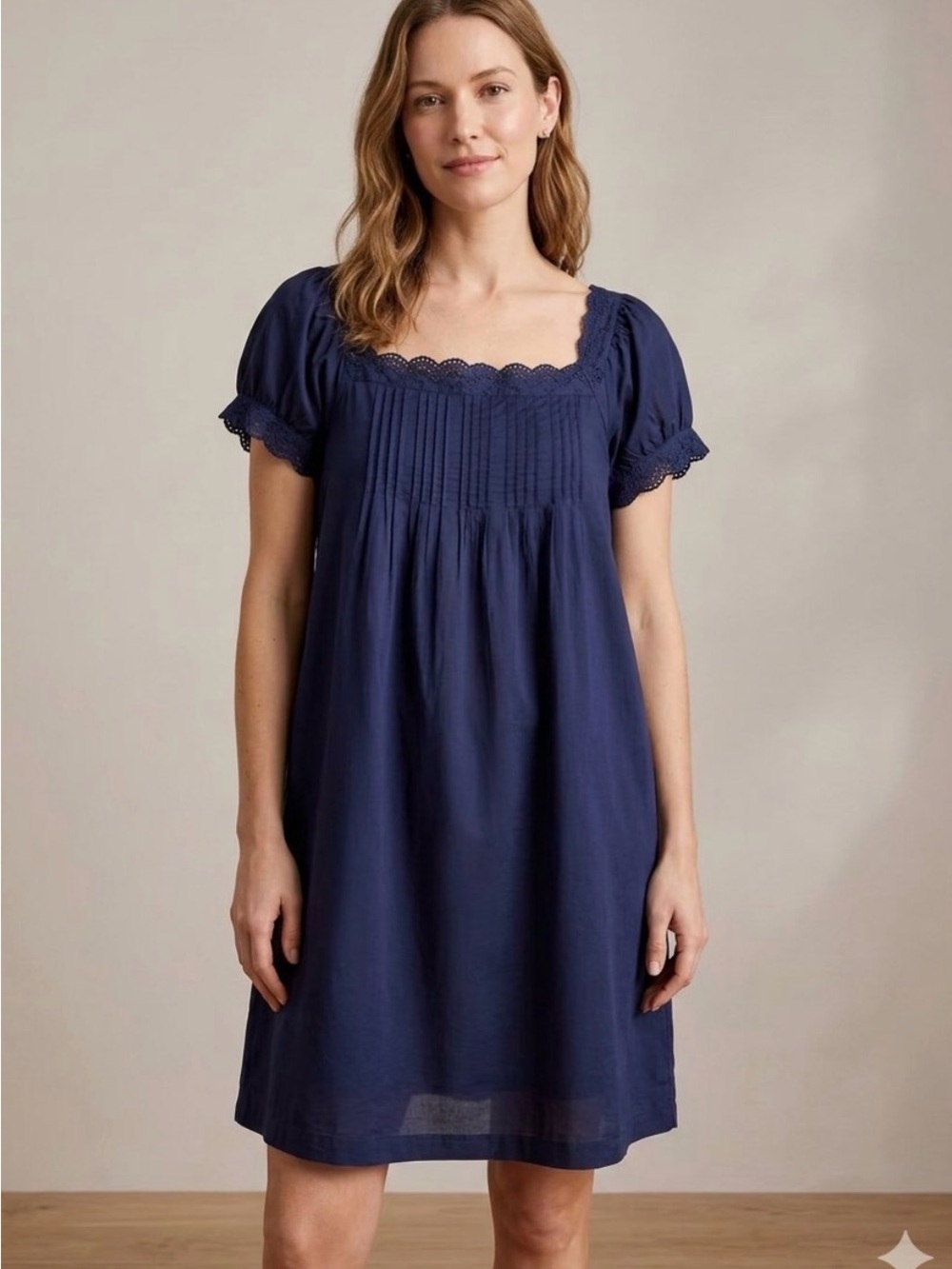 J.CREW by Blue Solid Woven Cotton Lace Lightweight dress XL CS548 NWT
